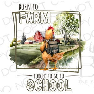 Back to School Chicken PNG | Digital Download | Chicken Sublimation PNG | Farm Sublimation png | School sublimation | Farm School png