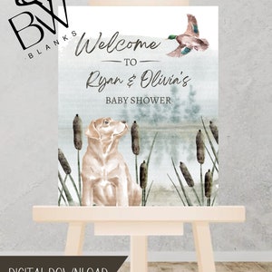 Duck Hunting Baby Shower Bundle | Printable Duck Hunting Thank You Card ...