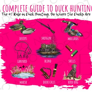 Ein vollständiger Handbuch zur Entenjagd PNG | Digitaler Download | Entenjagd Sublimation PNG | Ente blind PNG | Duck Hunter Sublimations png