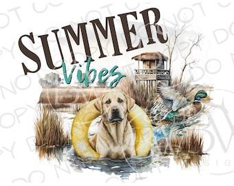 Sommer Stockente PNG | Stockente in einem Floß PNG | Digitaler Download | Entenjagd Sublimation PNG | Sommer Sublimation png | Ente png