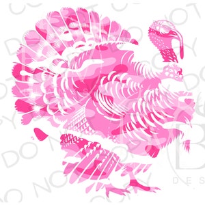 Pink Camo Turkey PNG | Digital Download | Turkey Hunting Sublimation PNG | Hunting Sublimation | Camo Sublimation PNG | Turkey png