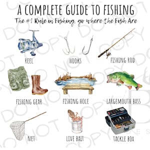 A Complete Guide to Fishing PNG | Digital Download | Fishing Sublimation PNG | Bass Fishing PNG | Bass Fishing Sublimation png | Fisherman