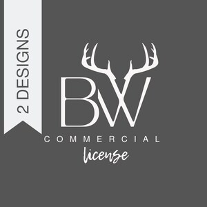 HANDELSLIZENZ | Gültig für 2 BW Blanks Designs für bis zu 500 Verkäufe pro Design