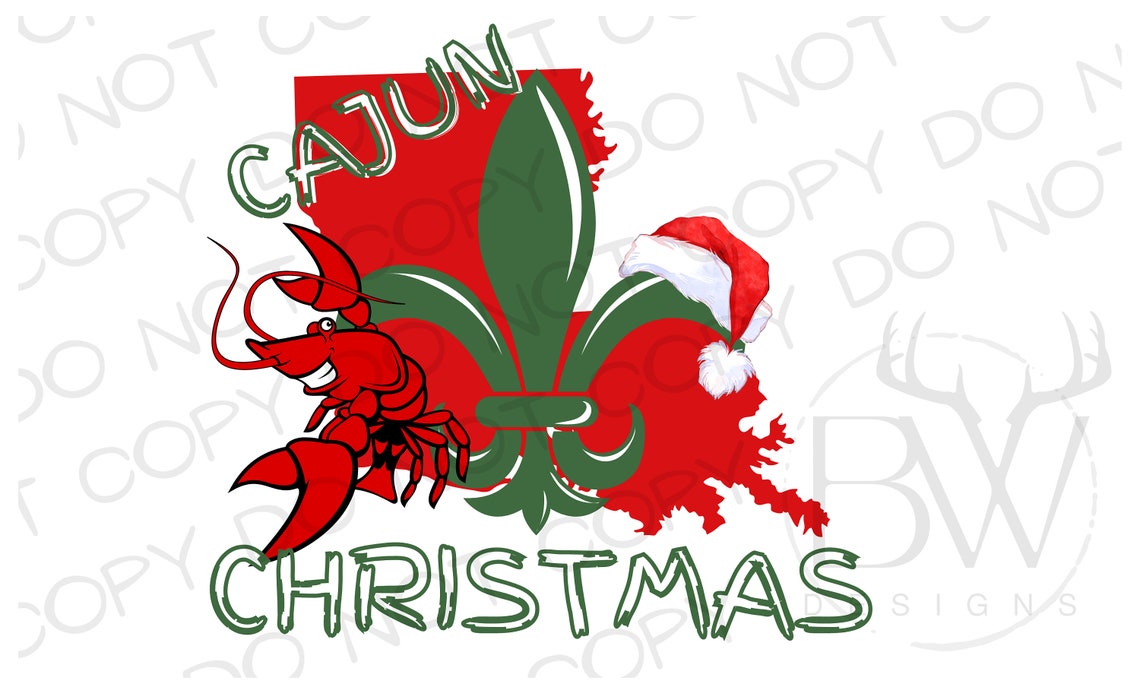 Louisiana Cajun Christmas PNG Southern Christmas PNG Etsy