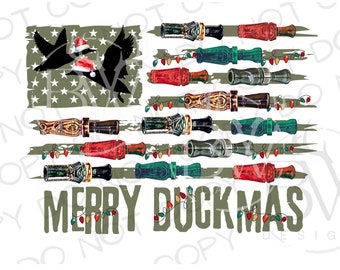 Merry Duckmas Duck Christmas PNG | Digital Download | Christmas Duck Hunting PNG | Mallard Duck Sublimation PNG | Christmas Sublimation
