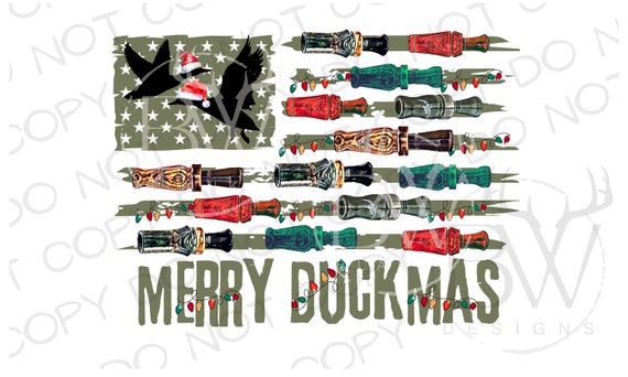 Merry Duckmas Duck Christmas PNG | Digital Download | Christmas Duck Hunting PNG | Mallard Duck Sublimation PNG | Christmas Sublimation