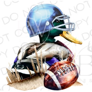Football Mallard Duck PNG | Digital Download | Duck Hunting Sublimation PNG | Hunting Dog PNG | Duck Sublimation png | Duck Hunting png