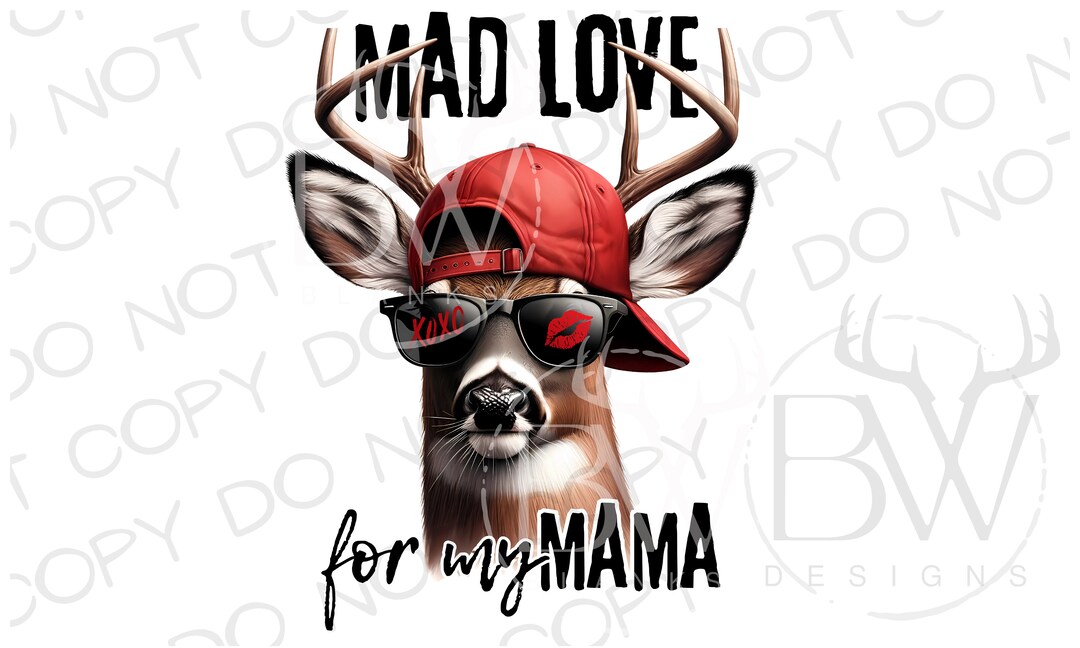 Valentine Buck PNG | Hunting Valentine's Day Sublimation PNG | Deer ...