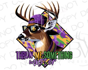 Mardi Gras Buck PNG | Mardi Gras Sublimation PNG | Deer Hunting Sublimation png | Mardi Gras Hunting Sublimation | Mardi Gras Deer png