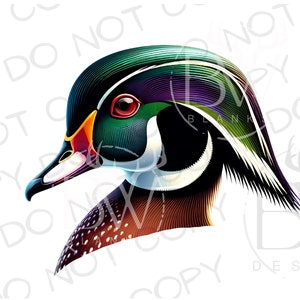 Holz Ente PNG | Digitaler Download | Ente Jagd Sublimation PNG | Holz Ente Sublimation PNG | Duck Hunter Sublimation png