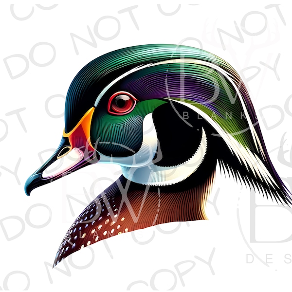 Wood Duck PNG | Digital Download | Duck Hunting Sublimation PNG | Wood Duck Sublimation PNG | Duck Hunter Sublimation png