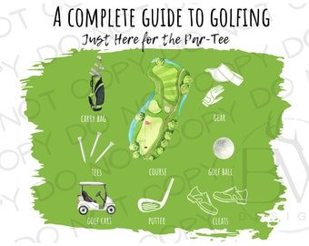 A Complete Guide to Golfing PNG | Digital Download | Golf Sublimation PNG | Golfing Sublimation png | Sports Sublimation PNG | Golfer png
