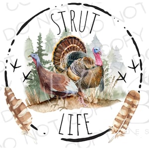 Turkey Hunting Sublimation PNG | Digital Download | Turkey Hunting Sublimation PNG | Hunting Blind PNG | Turkey Hunter Sublimation