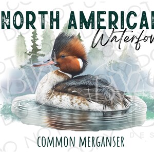 Merganser PNG | Digital Download | Duck Hunting Sublimation PNG | Mallard Duck Sublimation PNG | Duck Hunter Sublimation png