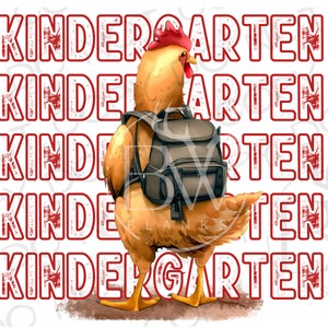 Back to School Chicken PNG | Digital Download | Chicken Sublimation PNG | Farm Sublimation png | School sublimation | Farm School png