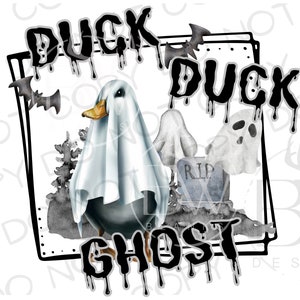 Duck Duck Ghost Halloween PNG | Digital Download | Halloween Duck Hunting PNG | Duck Sublimation PNG | Halloween Sublimation