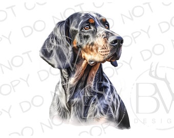 Bluetick Coonhound Sublimation PNG | Digital Download | Hunting Dog Sublimation PNG | Coonhound Sublimation PNG | Hunting Dog png | Bluetick