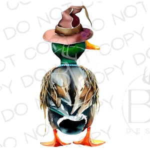 Scarecrow Duck Hunting Halloween PNG | Digital Download | Halloween Duck Hunting PNG | Duck Sublimation PNG | Halloween Sublimation