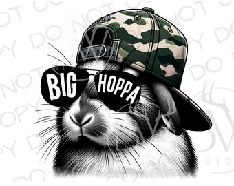 Camo Easter Bunny PNG | Digital Download | Easter Bunny Sublimation PNG | Easter Sublimation PNG | Rabbit Hunter Sublimation | Rabbit png