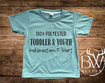100% Polyester YOUTH Sublimation Shirt | Kids Colored Sublimation Shirt | Kids Blank Sublimation Shirts | Kids Sublimation Blanks