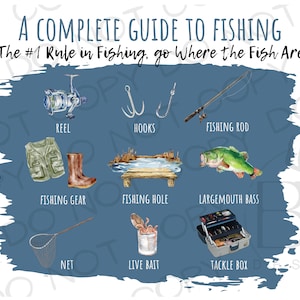 A Complete Guide to Fishing PNG | Digital Download | Fishing Sublimation PNG | Bass Fishing PNG | Bass Fishing Sublimation png | Fisherman