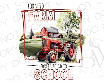 Back to School Tractor PNG | Digital Download | Tractor Sublimation PNG | Farm Sublimation png | School sublimation | Farm School png