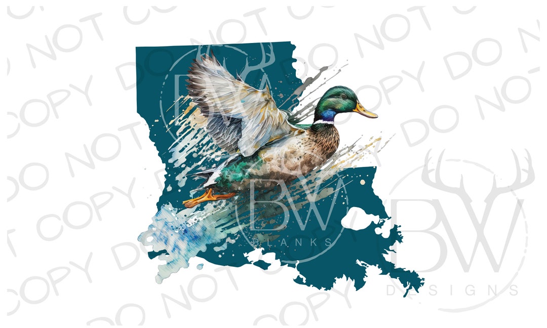 Louisiana Duck Hunting PNG Digital Download Duck Hunting Sublimation