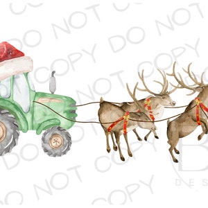 Christmas Tractor PNG | Digital Download | Tractor Sublimation PNG | Farm Sublimation PNG | Christmas Sublimation | Sublimation designs