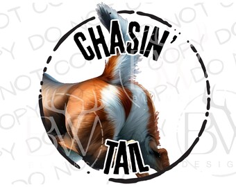 Chasin' Tail Sublimation PNG | Digital Download | Deer Hunting Sublimation PNG | Hunting PNG | Whitetail Deer png | Deer Sublimation