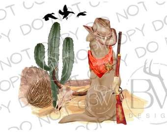 Western Hunting Dog PNG | Duck Hunting Sublimation | Hunting Sublimation PNG | Western Sublimation Png | Cowboy Sublimation png