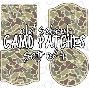 Parches de camuflaje PNG / Descarga digital / Sublimación de camuflaje PNG / Sublimación de caza PNG / Sublimación de parches png / Parche de camuflaje png