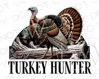 Turkey Hunter PNG | Wild Turkey PNG | Digital Download | Turkey Hunting Sublimation PNG | Turkey png | Turkey Hunter Sublimation