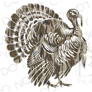 Camo Turkey PNG | Digital Download | Turkey Hunting Sublimation PNG | Hunting Sublimation | Camo Sublimation PNG | Turkey png