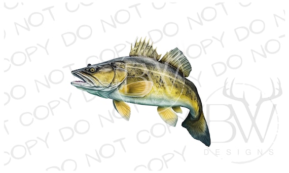 Fishing Sun Sleeves - Multiple Patterns - B-Driven Sports adult XL / Walleye Fish