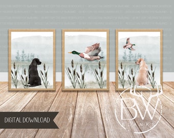 Duck Hunting Nursery Print | Deer Hunting Nursery Art | Mallard Duck Art Print | Hunting Wall Art | Printable Wall Art | Digital Download