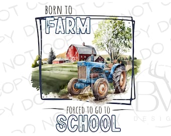 Back to School Tractor PNG | Digital Download | Tractor Sublimation PNG | Farm Sublimation png | School sublimation | Farm School png