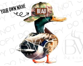 Camo Hat Mallard Duck PNG | Digital Download | Duck Hunting Sublimation PNG | Mallard Duck Sublimation PNG | Duck Hunter Sublimation png