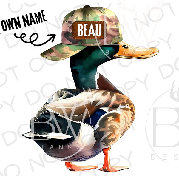 Camo Hat Mallard Duck PNG | Digital Download | Duck Hunting Sublimation PNG | Mallard Duck Sublimation PNG | Duck Hunter Sublimation png