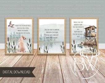 Duck Hunting Nursery Print | Deer Hunting Nursery Art | Mallard Duck Art Print | Hunting Wall Art | Printable Wall Art | Digital Download
