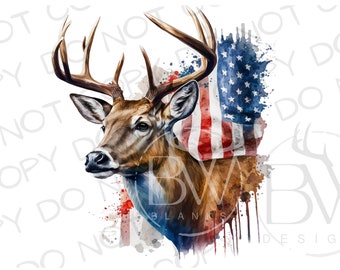 American Buck PNG | Digital Download | Deer Hunting Sublimation PNG | Deer PNG | Deer Hunter Sublimation png | Hunting Flag png