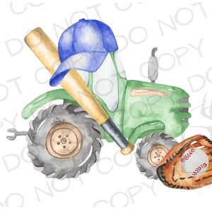 Baseball Tractor PNG | Digital Download | Baseball Sublimation PNG | Tractor Sublimation PNG | Sports Sublimation png | Farm Sublimation png
