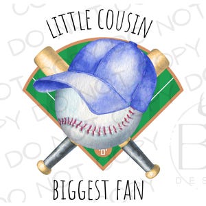 Primo pequeño, el mayor fanático PNG / Descarga digital / Sublimación de béisbol PNG / Sublimación deportiva / Primo pequeño png / Béisbol png