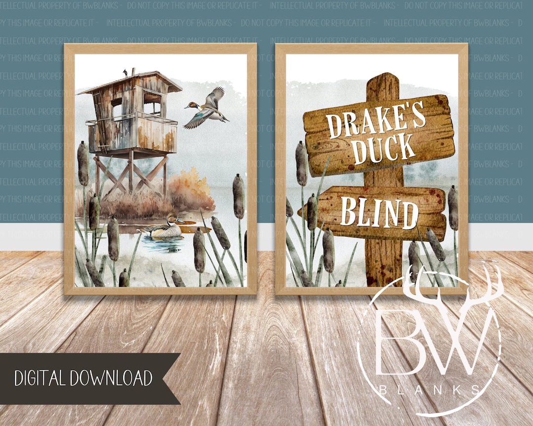 Personalized Duck Hunting Nursery Print Mallard Duck Art Print Duck