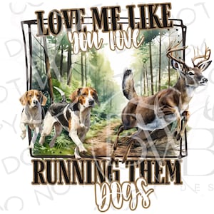Walker jachthond PNG | Digitale download | Sublimatie van hertenjacht | Walker hond sublimatie PNG | Treeing Walker PNG | Jachthond png