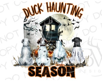 Duck Haunting Season Halloween PNG | Digital Download | Halloween Duck Hunting PNG | Duck Sublimation PNG | Halloween Sublimation