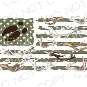 Hirschgeweih Flagge PNG | Digitaler Download | Hirsch Jagd Sublimation PNG | Baumständer PNG | Hirsch Jäger Sublimation png