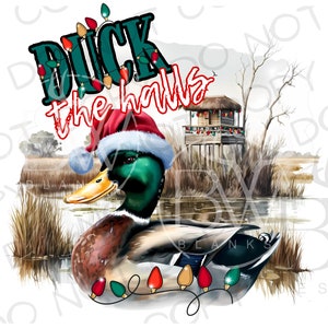 Christmas Duck PNG | Digital Download | Santa Duck png | Christmas Duck Hunting PNG | Mallard Duck Sublimation PNG | Christmas Sublimation
