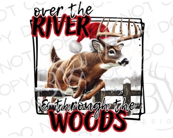 Christmas Deer PNG | Digital Download | Christmas Deer Hunting PNG | Deer Sublimation PNG | Christmas Sublimation | Deer Hunting png