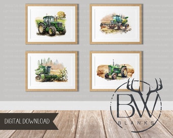 Tractor Nursery Wall Art | Tractor Nursery Print | Tractor Nursery Decor | Tractor Wall Art | Digital Download | Farm Nursery Wall Art