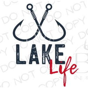 Lake Life PNG | Digital Download | Large Mouth Bass Sublimation PNG | Fishing Sublimation PNG | Bass Fishing png | Fishing Reel png